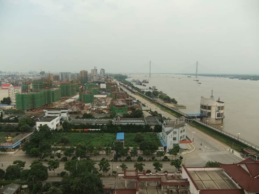 View from Zhenfeng Pagoda in Anqing
