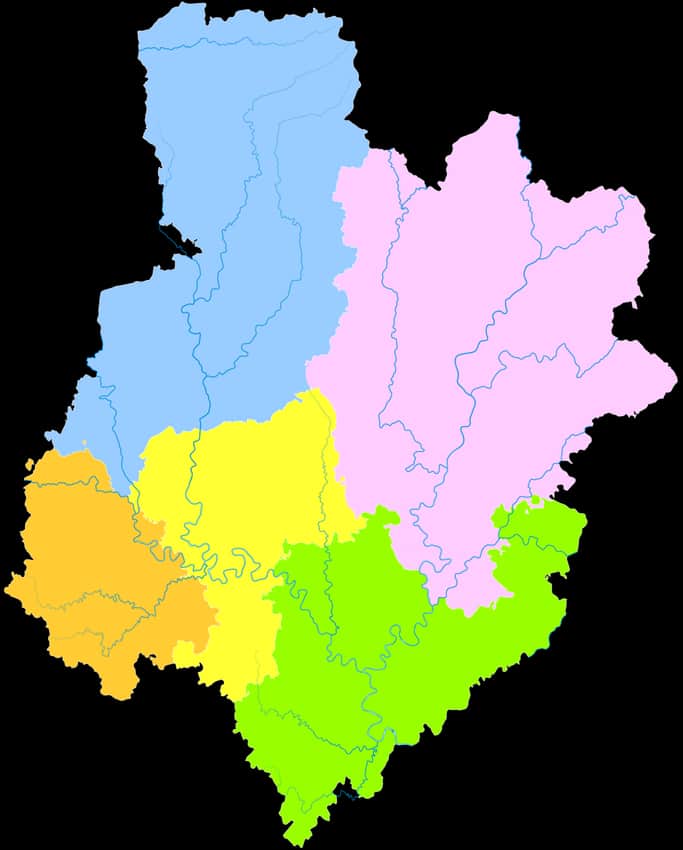 Administrative context map of Bazhong Municipality
