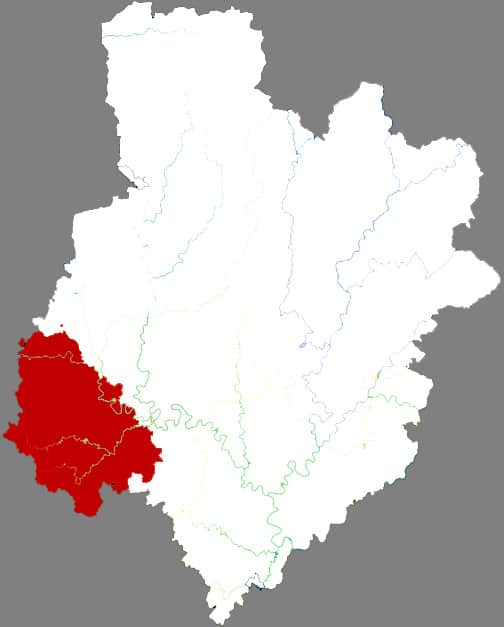 Locator map for Enyang District