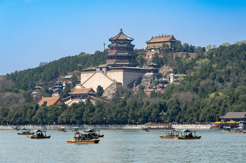 Longevity Hill seen across Kunming Lake at Beijing's Summer Palace