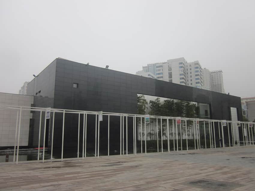 Dark rectilinear exterior of Changsha Jiandu Museum
