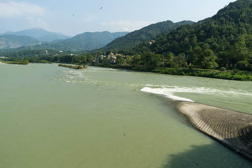 Dujiangyan water-diversion channels near Chengdu
