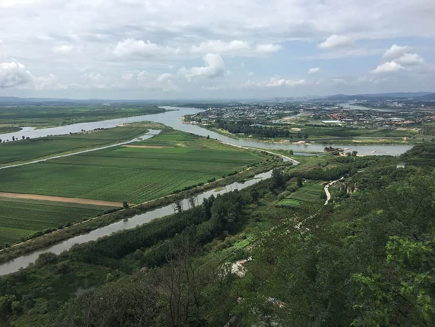 Ai–Yalu river landscape in Dandong