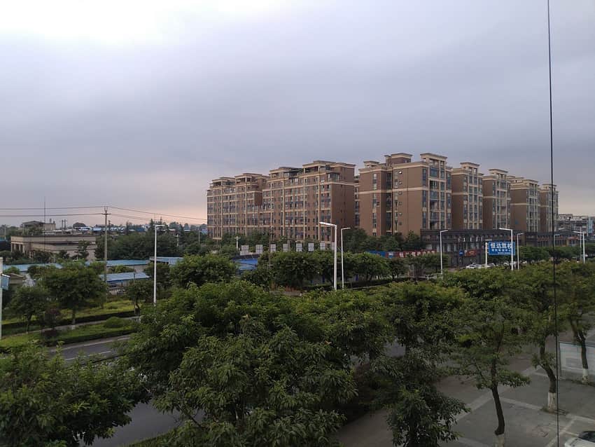 Urban landscape in Mianzhu, Deyang