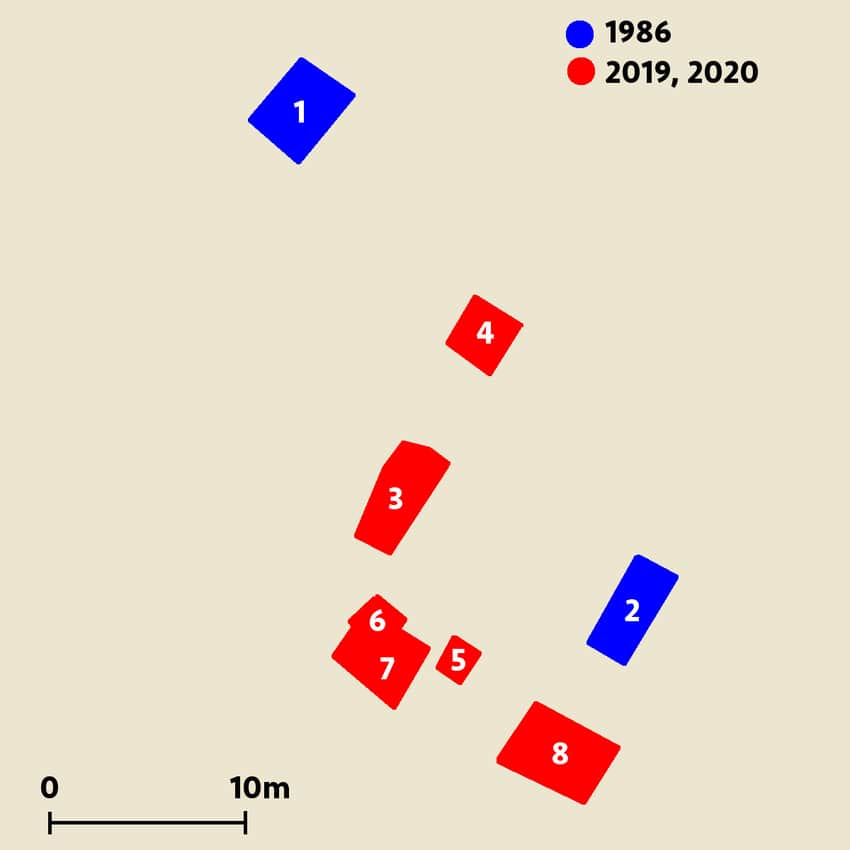 Protected excavation pits at the Sanxingdui site