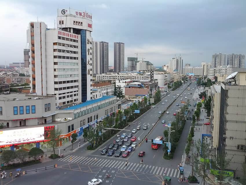 Contemporary skyline of Deyang