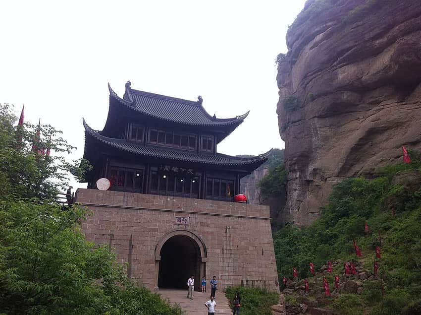 Gateway area at Jianmen Pass in Guangyuan