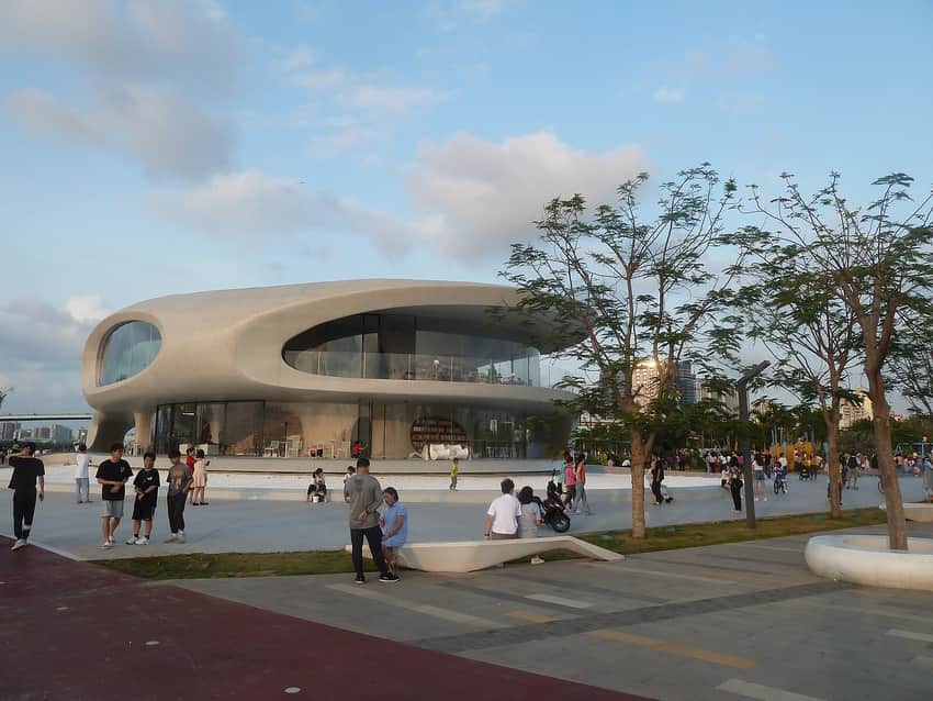 Wormhole Library on the Haikou Bay waterfront