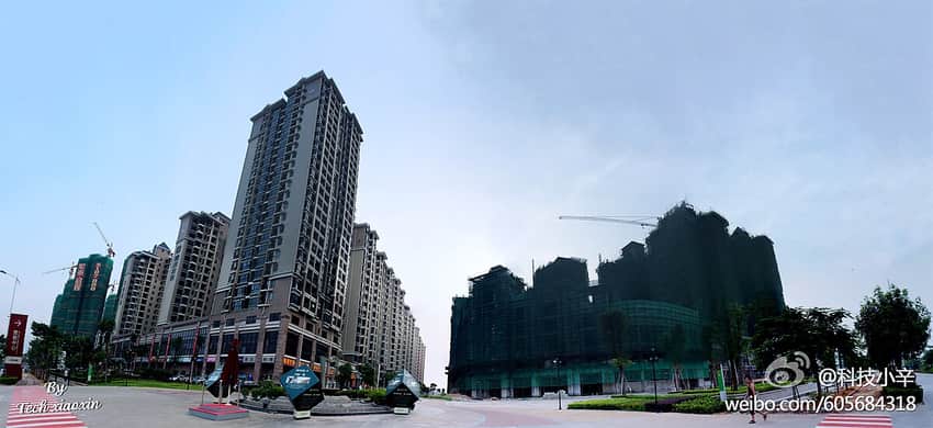 Daya Bay District panorama in Huizhou