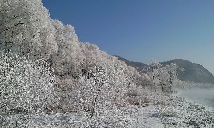 Songhua River rime in Jilin City