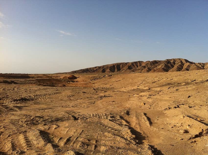 Guazhou desert landscape in Jiuquan