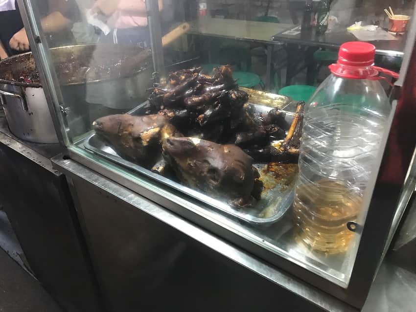 One food stall in the Lanzhou city profile