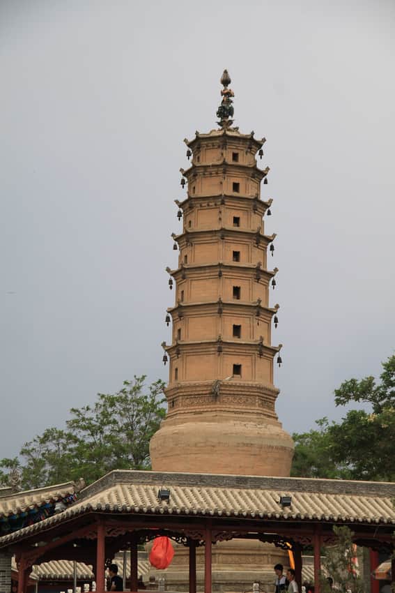 White Pagoda Mountain in the Lanzhou city profile