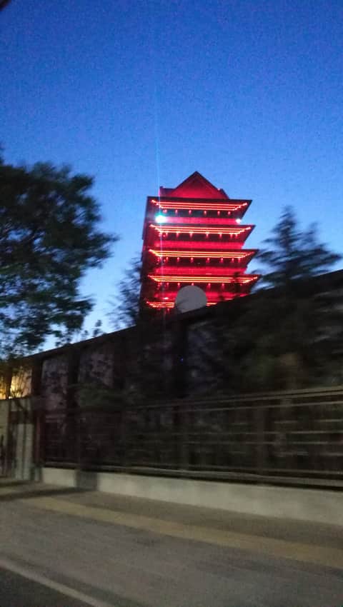 Yellow River Tower in the Lanzhou city profile