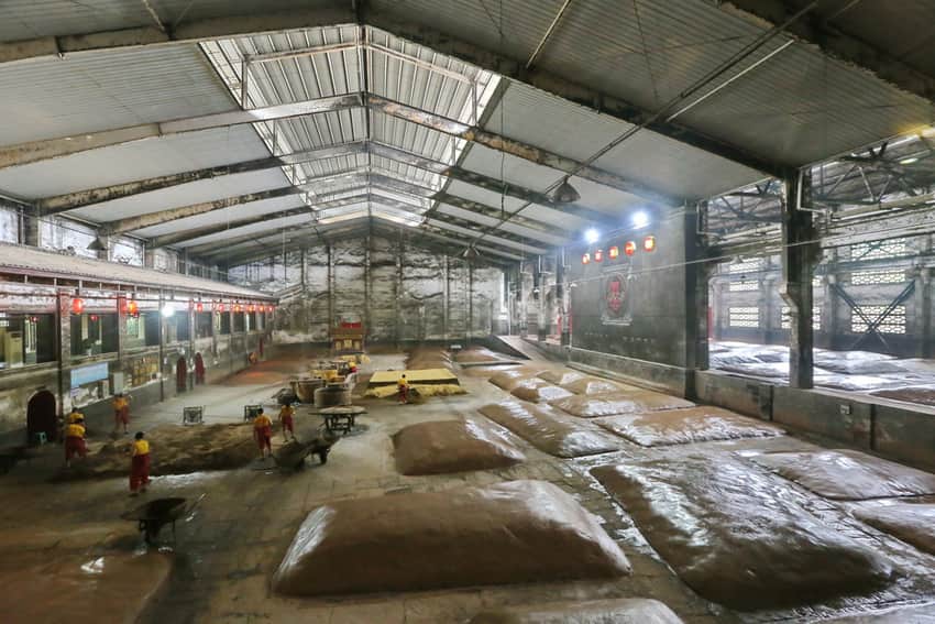 Historic Luzhou Daqu fermentation pits