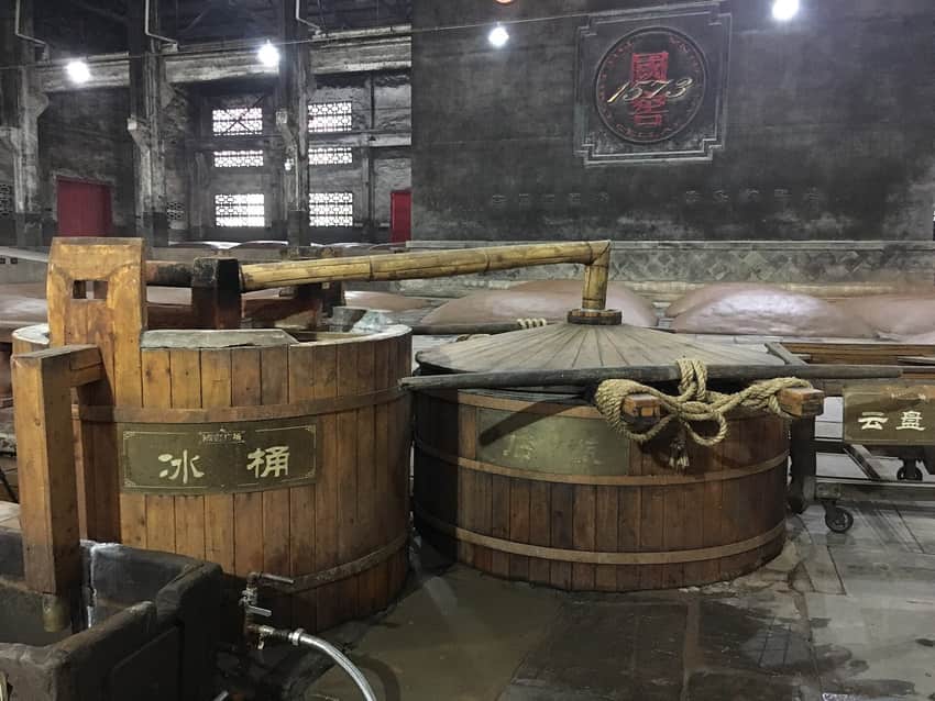Traditional distillation equipment at Luzhou Laojiao