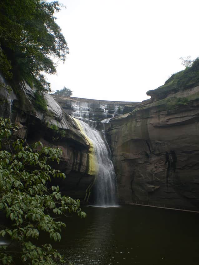Dongwo Waterfall in Longmatan District, Luzhou