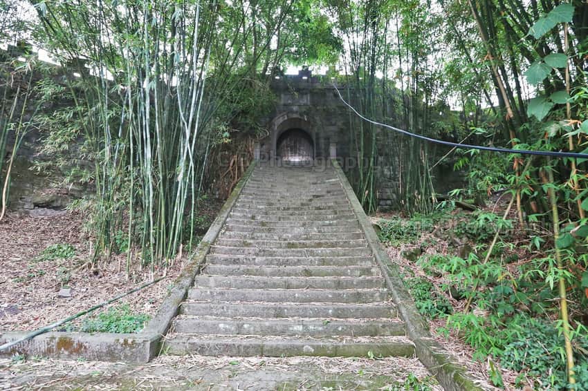 Archaeological remains at Shenbi Fort in Hejiang County