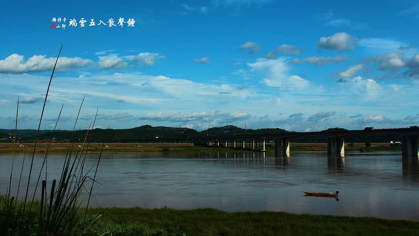 Jialing River landscape in Gaoping District