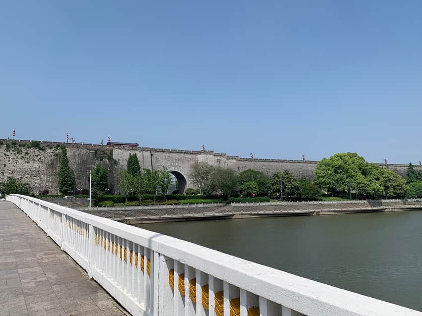 2024 view of the wall and water near East Zhonghua Gate