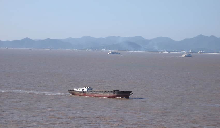 Ningbo port in Ningbo