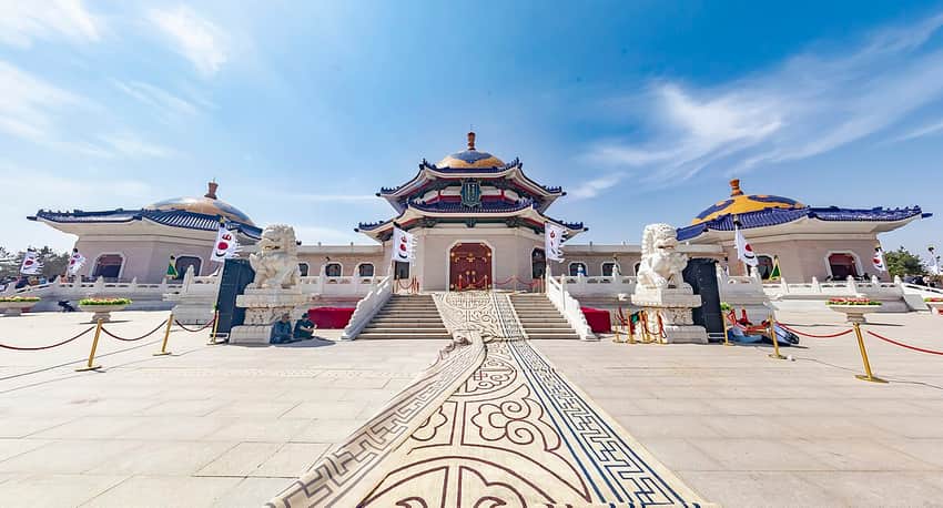 Genghis Khan Mausoleum cultural site in Ordos