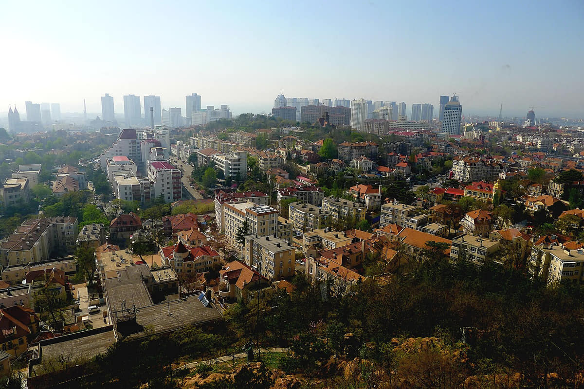 Verified documentary photograph of a landmark in Qingdao