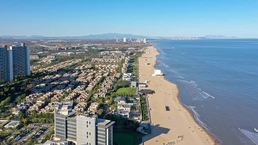 Changli coast and vineyards in Qinhuangdao