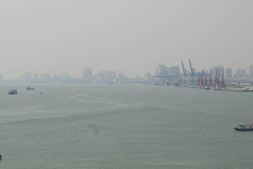 Shantou port in Shantou