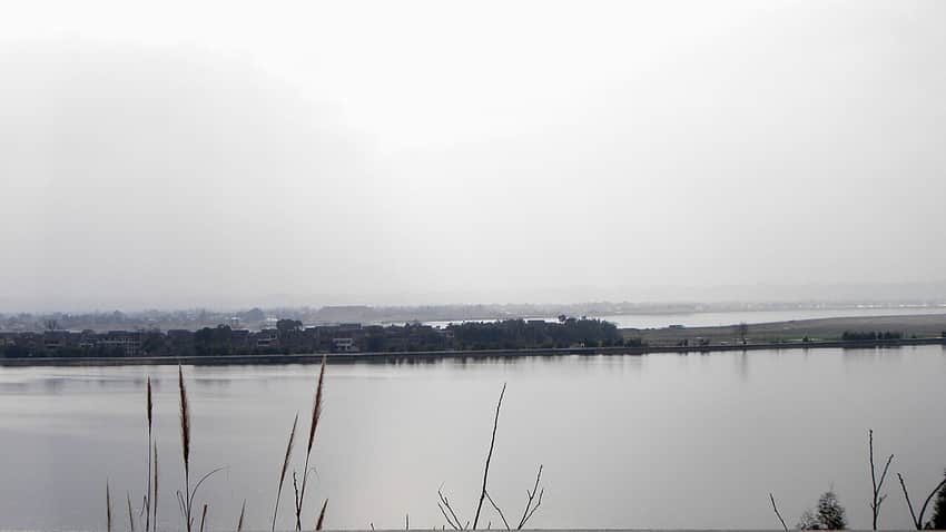 Waterfront landscape in eastern Chuanshan, Suining