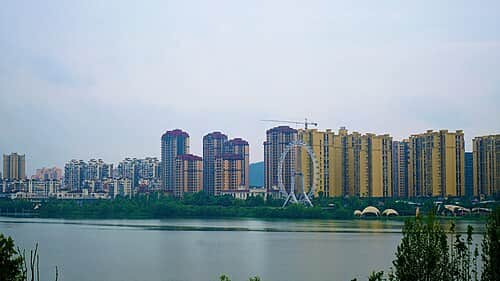 Contemporary Suining cityscape