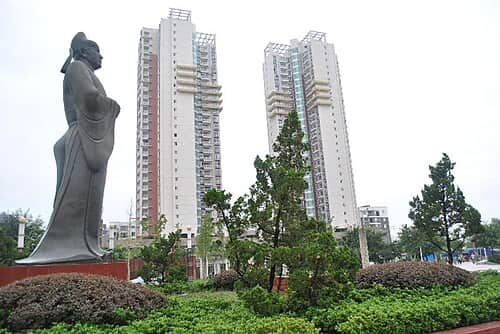 Rural low-hill landscape in Shehong