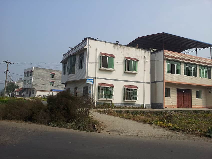 Village homes in Qilidian, Shehong