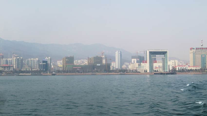 Happiness Gate waterfront in Weihai