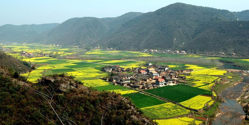 Nanzhang mountain landscape in Xiangyang