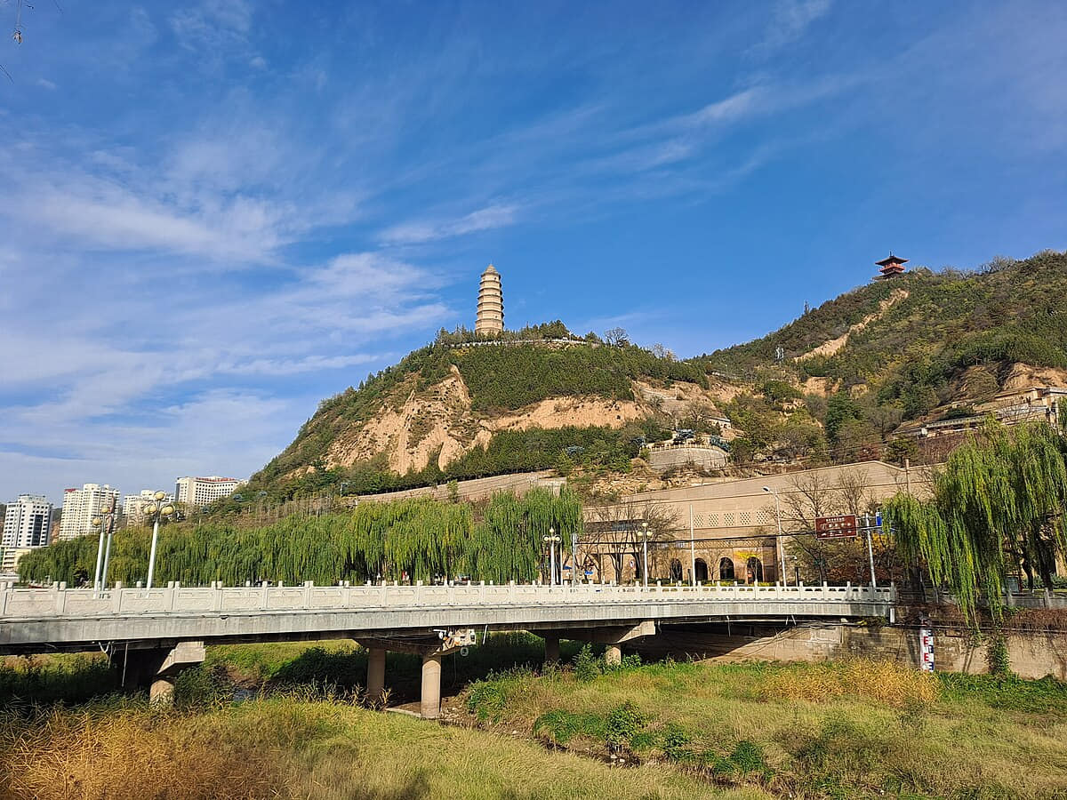 Verified documentary photograph of a landmark in Yan'an