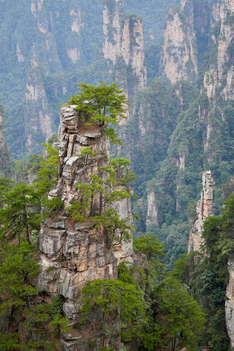 Verified documentary photograph of a landmark in Zhangjiajie
