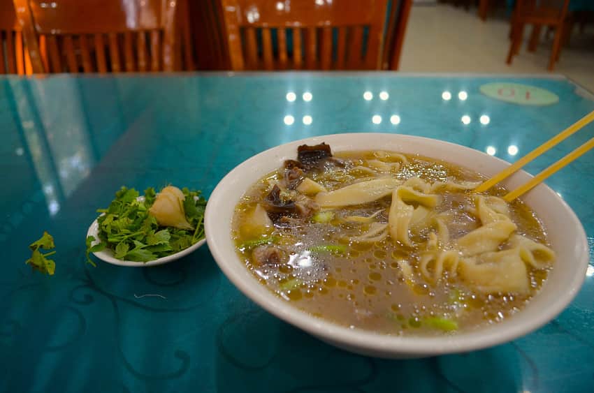 Bowl of huimian photographed in Zhengzhou