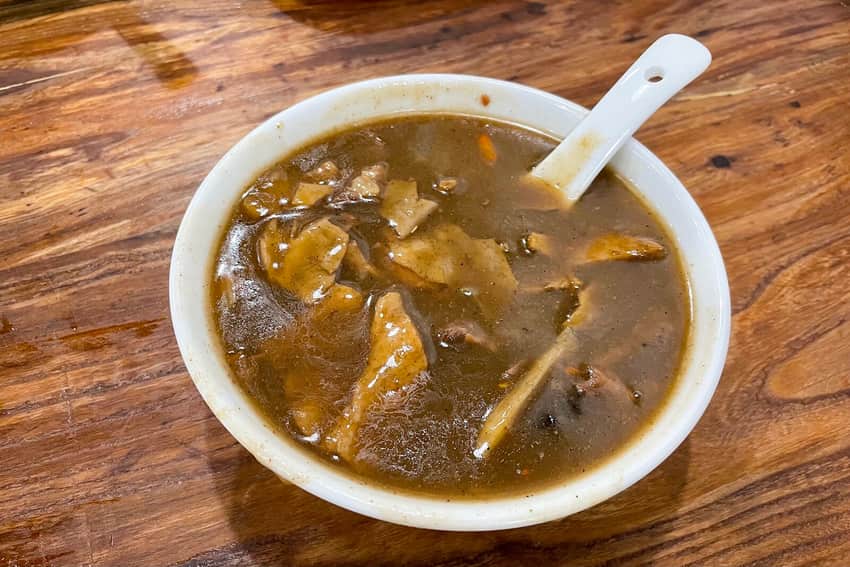 Bowl of Henan-style hulatang served in Zhengzhou