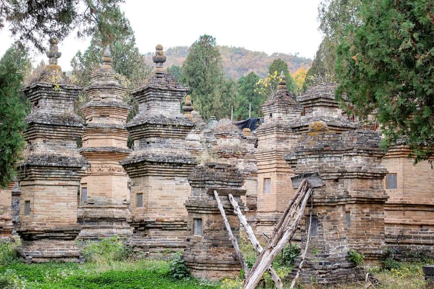 Historic stupas in the Pagoda Forest of Shaolin Temple