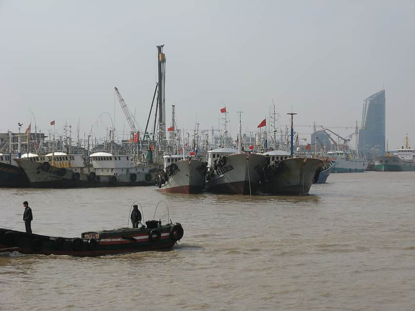 Shenjiamen fishing harbor in Zhoushan