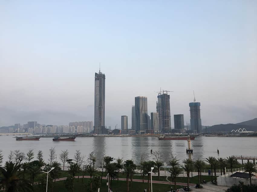 Hengqin waterfront in Zhuhai