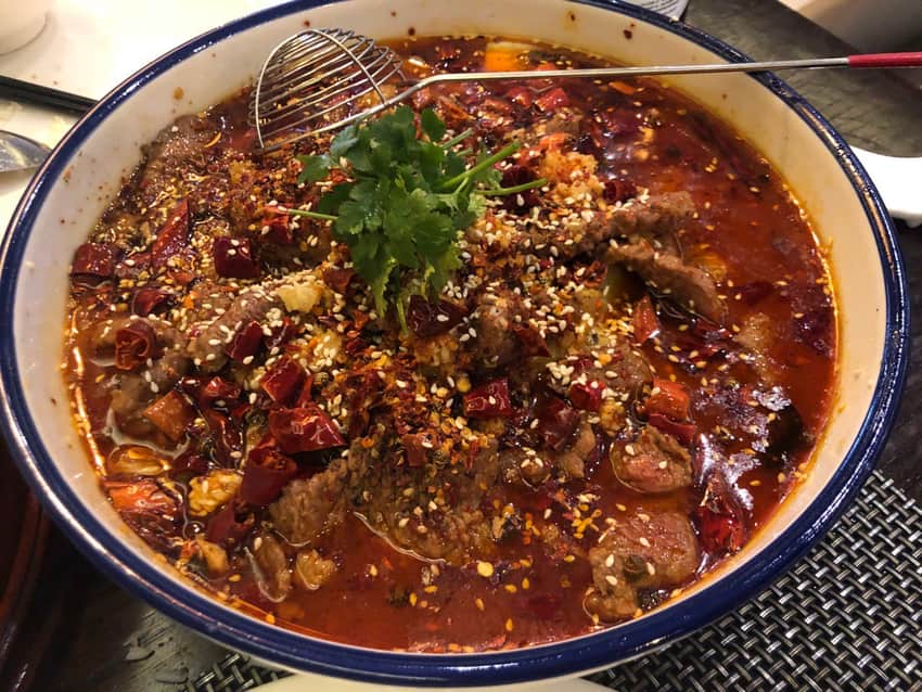 Reference photograph of Sichuan shuizhu beef