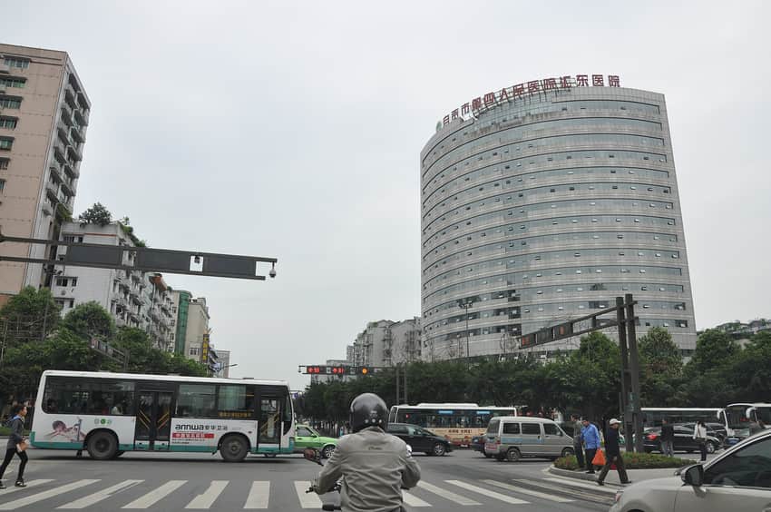 Hillside urban landscape in Ziliujing District